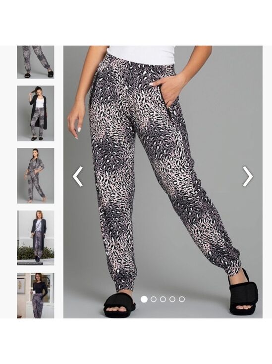 peach Pants - Animal Print Joggers - NWT - Size Small
